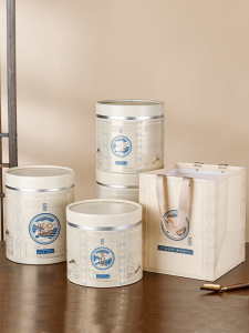 Sealed Tea Barrel Packaging Box: Old White Tea Storage Canister, Loose Leaf Tea Storage Container, and Chinese Style Retro Design