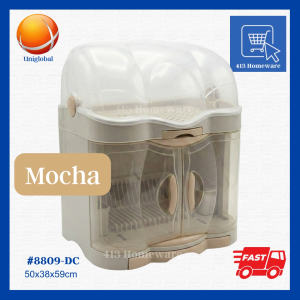 Dish Cabinet Big 2 Layer Dish Organiser Organizer Dish Rack Pinggan Pingganan Platuhan Plato Baso - Uniglobal 8809-DC