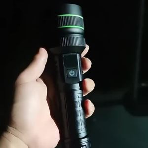 ไฟฉาย LEP เลเซอร์สีขาวระยะไกล1500เมตร10000LM 26650 5000 MA USB ชาร์จโคมไฟแบบพกพา