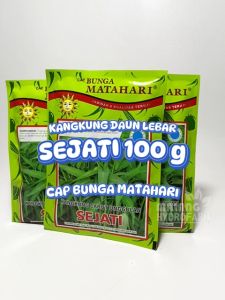Benih Kangkung Daun Lebar Sejati 100 gram dataran rendah unggul bibit biji sayur sayuran hidroponik hydroponik