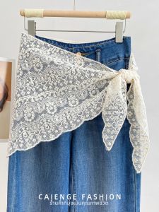 CAIENGE | Lace Triangle Decorative Scarf