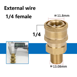 Pressure Washer Connector Coupling Quick Release Adapter 1/4" Fitting Connection Car Washing Garden Joints Kit