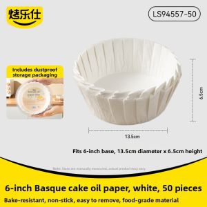 KAULUS | 6 Inch Non-Fold Cake Mold Tool Baking Pad Paper