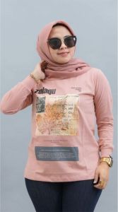 KAOS ZOLAQU TERBARU 2024 Baju Wanita Model Kekinian Atasan Jumbo Pink Official Store Agen Resmi ZLQ