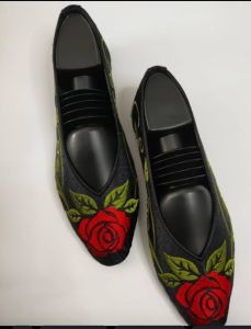 Bordir flatshoes casual shoes motif etnik unik elegan