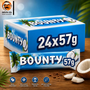 Bounty Chocolate – 57 g × 24pcs soft moist coconut filling coated in smooth milk chocolate