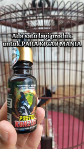 Paket Grosir 6 Pcs Power Crystal Omega Plus Botol Kaca Vitamin Penggacor Suplemen Semua Burung Kicau
