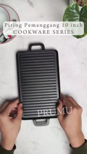 PRUMU Melamin Piring Persegi Panjang 10 inch - Piring Saji - Piring Kotak - Piring Cafe - Piring Restoran - Piring Lauk Golden Dragon P6310A