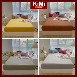 [FREESHIP ] Bộ Ga Giường Và 2 Vỏ Gối Cotton Cao Cấp Đủ Kích Thước Trải Nệm 1m4 1m6 1m8 Chưa Gồm Chăn - KiMi Decor