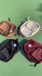 Promo Terbaru Tas Punggung Keren Kekinian Backpack Corduroy Star Green Tas Sekolah Pria Wanita Basic Gendong Distro Terlaris