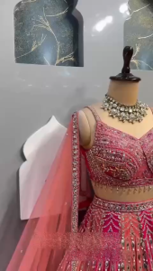 [PRE-ORDER] Semistitched Fox Georgette Lengha (10-15days delivery)