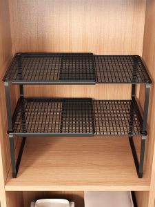 Expandable Multi-Layer Closet Organizer Rack Wardrobe Interior Space Utilization Tool Dresser Partition Shelf Storage Holder