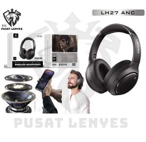 LH27ANC - HEADPHONE LENYES LH-27 Wireless Headset Bluetooth 5.4 Hybrid ANC Headphone Foldable High Fidelity Hifi Stereo With Mic