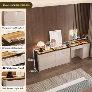 Minimalist Elegance Jewelry Storage Cabinet 8 Drawers