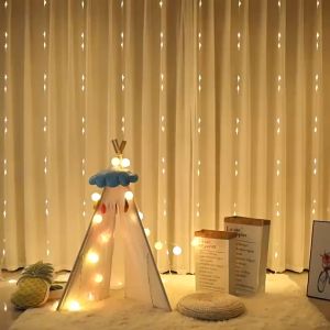 288L LED Waterfall Curtain Light 3Meters Christmas Lights And Ornaments LUCKY STAR