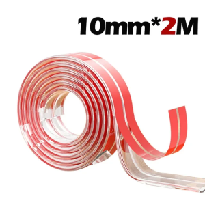 A-G 2M Transparent PVC Table Edge Guards Strip Furniture Corner Protector Strip Kids Safety Anti-Bumb Protectors with Double-Sided Tape Self Adhesive Transparent Kids Collision Proof Soft Baby Safety  Edge Furniture Guard Corner L Protectors