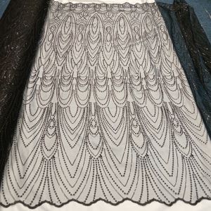 Kain tile payet piramic terbaru/kain brukat tile full payet piramic