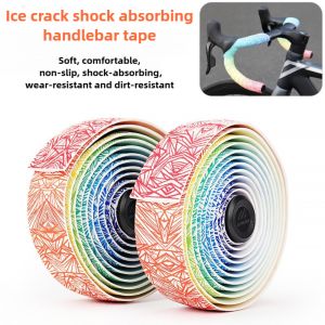 Colorful Gradient Road Bike Handlebar TapeHigh Elastic PU+EVA Anti-slipWear-resistant and Shock-absorbing Pad Thickened Tape