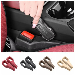 2Pcs Car Seat Gap Filler Odorless Seat Belt Buckle Protector Flexible Seat Side Gap Filling Strip Universal Auto Drop Blocker