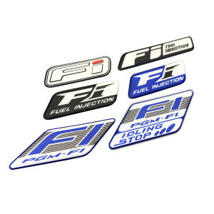FI System Logo BLUE CORE Reflective Decal Stickers Moto Team Motorcycle Sticker For Honda PCX CBR Suzuki  GSXR Yamaha TMAX NMAX XMAX R1 R3 R6 MT Kawasaki NINJA cfmoto vespa LS GTV GTS PIAGGIO DUCATI monster V2 V4 797 GP
