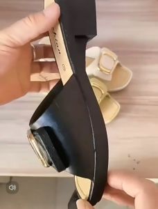 Korean Style Ladies Elegant Sandals Slippers White Flat Sandals