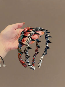 2024 New Arrival Toothed Wave Headband Female Face Wash Non-Slip Hairpin High Skull Top Headband Fancy Elegant Head Accessories