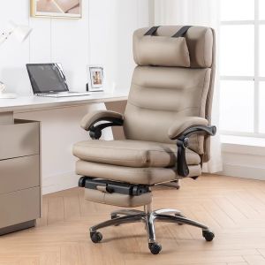 XIGE | High-End Genuine Leather Comfortable Long-Sitting Adjustable Reclining Office Chair