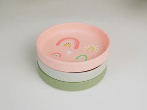 1PCS Dinosaur Silicone Baby Plate BPA Free Cartoon Food Tray For Toddlers Self Feeding Training 6M+ Easy Clean Tableware