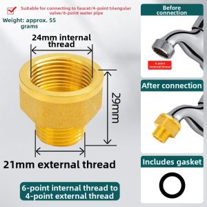 MUHUALAN | Adaptable Water Pipe Adapter 6-to-4mm