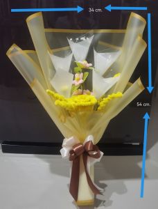 ช่อดอกไม้ มีช่องใส่ธนบัตร 5ใบ