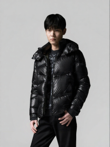 Removable Hood Stand Collar Warmth Enhanced White Duck Down Mens Outerwear