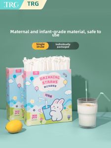 Disposable Plastic Straw Individually Packaged Food Grade for Pregnant Women Children Infants Soup Drinking Milk Tea Straws
