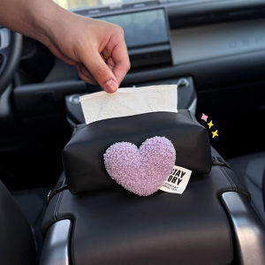 Cute Doll Car Interior Armrest Box Tissue Box Storage Creative High Aesthetic Popular Female Model Vehicle Storage