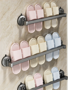 Hourleey | Suction Pad No-Drill Slipper Storage Rack
