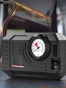 CARSUN 20L/Min Mini Electric Air Pump - Portable Tire Inflator Compressor for Car Motorcycle Bicycle
