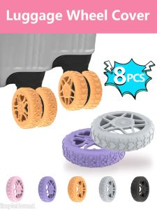 8PCS Luggage Wheel Cover /Luggage Caster Silicone Reduce Noise Wear-Resistant Full Package