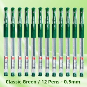 Classic Bullet-Headed Neutral Pen Quick-Dry Special Student Practice Writing Green Marking Note Pen Teacher Office Supplies Red Black Pen