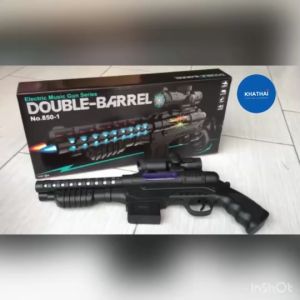 ปืนลูกซอง ลูกเล่น ระบบสั่น มีเสียง มีไฟ รุ่น GUN-850-1
