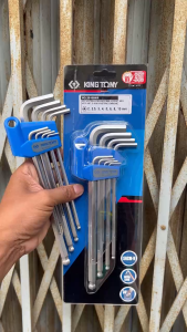 Bộ chìa lục giác đầu bi 8 cái hệ mét 2-10mm Kingtony 20108MR