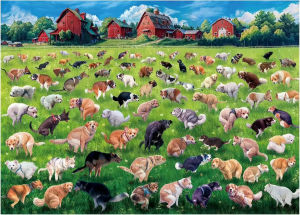 Adult Jigsaw Puzzle Dog Pooping 500/1000/1200/2000PCS Landscape Puzzle Birthday Gift Game Room Club Decor Entertainment Toy