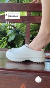 รองเท้า Hello Polo ด้วยรองเท้าหัวโต และรองเท้านิ่มเหมือนเหยียบอึ ส้นหนา 3.5 ซมหนา กันลื่น กันน้ำ ที่ดี ผู้หญิงที่แนะนำ HP8009W