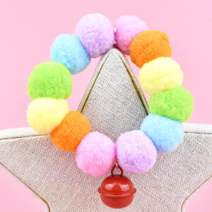 ปลอกคอสัตว์เลี้ยง ปอกคอแมวน่ารัก ปลอกคอสุนัข ปลอกคอปอมปอม ปอกคอแมว ปลอกคอน่ารักสวยงามทันสมัย นุ่ม ใส่สบาย