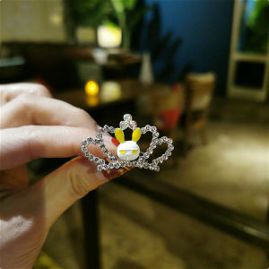 Princess Crown Hair Accessories Childrens Baby Girl Rhinestone Crown Hair Clip Cute Little Girl Hair Combs Fashionable Jewelry