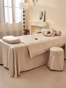 Elegant Minimalist Chinese Style Beauty Salon Massage Bed Cover Four-Piece Set Luxury Lightweight New Design Bedding Covers