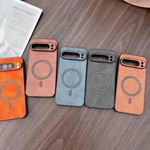 Retro Business Sle Magnetic Leather Phone Case for Google Pixel 10 9 7 8 A Pro XL for Magsafe Wireless Charging Protector Funda