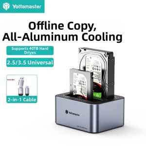 Yottamaster | Multi-Bay Mobile Hard Disk Box with 3.5-inch Base Copying Function