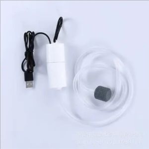 Mini Aquarium Air Pump Kit Oxygen Pump with Air StoneSilent High Energy EfficientUSB Aquarium Filter Fishing Tank Accessories