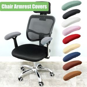 2pc Elastic Chair Armrest Cover Office Seat Arm Rest Protector Stretch Computer Chair Case Removable