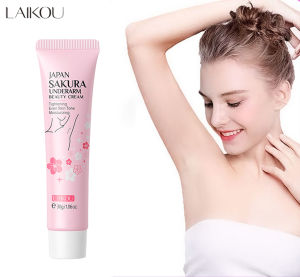 Laikou SAKURA Underarm Cream เข่าก้นผิวคล้ําปรับปรุงเมลานินสีเกาหลี Skin Care ผลิตภัณฑ์ 30g