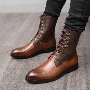 NUDANLAI | Western Cowboy Style Riding Boots Long High Shaft